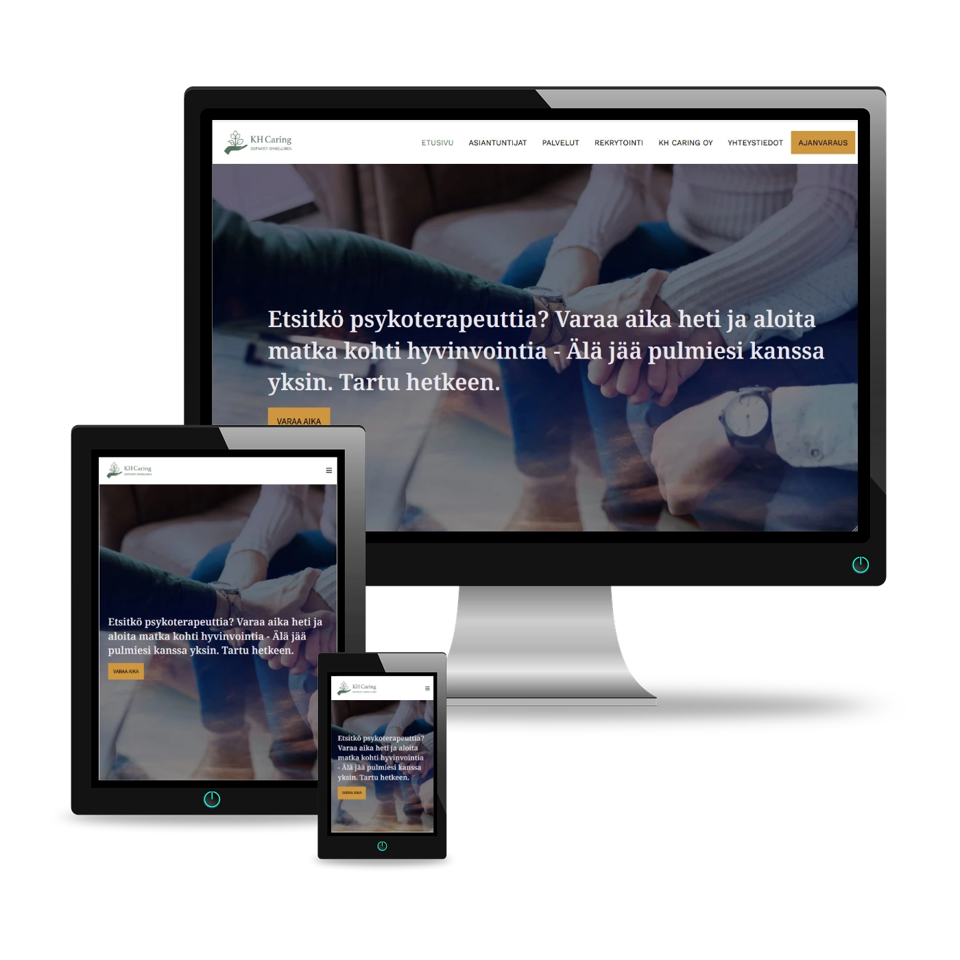 Referenssikuva KHCaring Oy:n nettisivusta